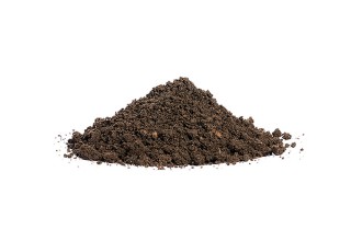 Zwarte grond losgestort